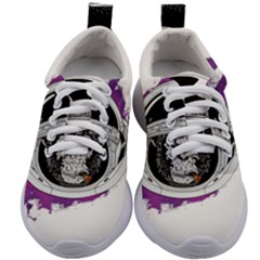 Purple Spacemonkey Kids Athletic Shoes by goljakoff