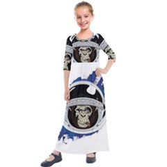 Spacemonkey Kids  Quarter Sleeve Maxi Dress by goljakoff