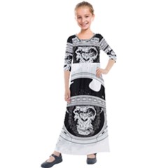 Spacemonkey Kids  Quarter Sleeve Maxi Dress by goljakoff