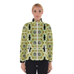 Summer Sun Flower Power Over The Florals In Peace Pattern Winter Jacket by pepitasart