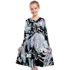 Digital Wave Kids  Midi Sailor Dress by MRNStudios