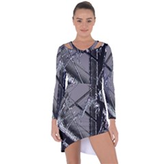 Ag Cobwebs Asymmetric Cut-out Shift Dress by MRNStudios