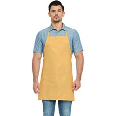 Bees Wax Orange Kitchen Apron by FabChoice