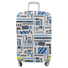 Ethnic Geometric Abstract Textured Art Luggage Cover (medium) by dflcprintsclothing