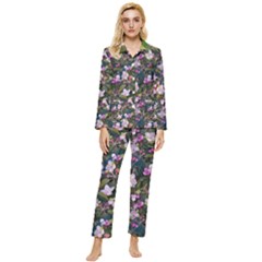 Apple Blossom  Womens  Long Sleeve Pocket Pajamas Set by SychEva