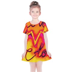  Graffiti Love Kids  Simple Cotton Dress by essentialimage365