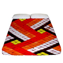 Pop Art Mosaic Fitted Sheet (king Size) by essentialimage365