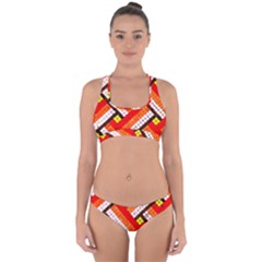 Pop Art Mosaic Cross Back Hipster Bikini Set by essentialimage365