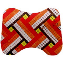 Pop Art Mosaic Head Support Cushion by essentialimage365