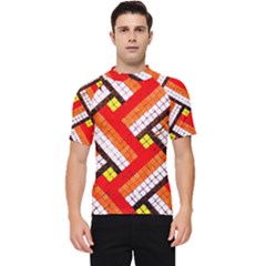 Pop Art Mosaic Men s Short Sleeve Rash Guard by essentialimage365