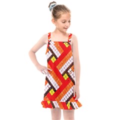 Pop Art Mosaic Kids  Overall Dress by essentialimage365