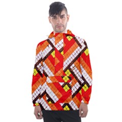 Pop Art Mosaic Men s Front Pocket Pullover Windbreaker by essentialimage365