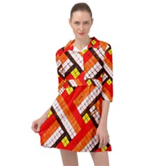 Pop Art Mosaic Mini Skater Shirt Dress by essentialimage365