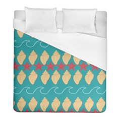 Starfish And Seashells  Sea Duvet Cover (full/ Double Size) by SychEva