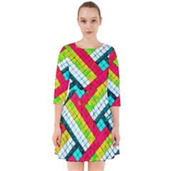 Pop Art Mosaic Smock Dress by essentialimage365