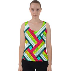 Pop Art Mosaic Velvet Tank Top by essentialimage365