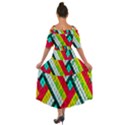 Pop Art Mosaic Shoulder Straps Boho Maxi Dress  View2