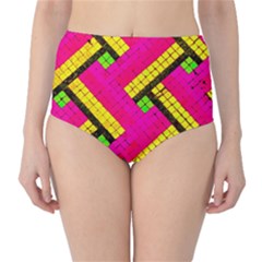 Pop Art Mosaic Classic High-waist Bikini Bottoms by essentialimage365