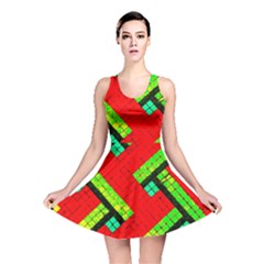 Pop Art Mosaic Reversible Skater Dress by essentialimage365