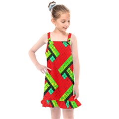 Pop Art Mosaic Kids  Overall Dress by essentialimage365