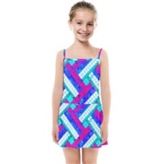 Pop Art Mosaic Kids  Summer Sun Dress by essentialimage365