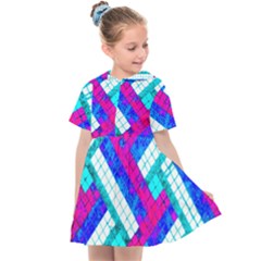 Pop Art Mosaic Kids  Sailor Dress by essentialimage365