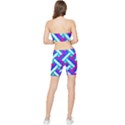 Pop Art Mosaic Stretch Shorts and Tube Top Set View2