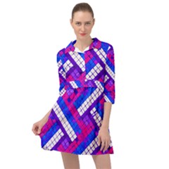 Pop Art Mosaic Mini Skater Shirt Dress by essentialimage365