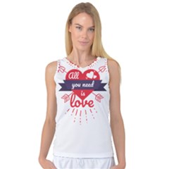 All You Need Is Love Women s Basketball Tank Top by DinzDas