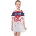 all you need is love Kids  One Piece Chiffon Dress View1