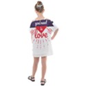 all you need is love Kids  One Piece Chiffon Dress View2