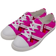 Pop Art Mosaic Women s Low Top Canvas Sneakers by essentialimage365