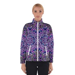 Digital Painting Drawing Of Flower Power Winter Jacket by pepitasart