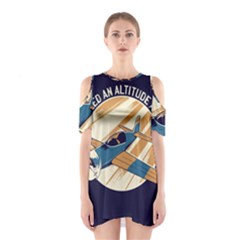 Airplane - I Need Altitude Adjustement Shoulder Cutout One Piece Dress by DinzDas