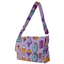 Back To School And Schools Out Kids Pattern Full Print Messenger Bag (M) View1