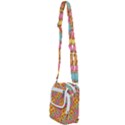 Fast Food Pizza And Donut Pattern Shoulder Strap Belt Bag View2