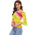 Pop Art Neon Wall Bell Sleeve Top View2