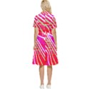 Pop Art Neon Wall Button Top Knee Length Dress View2