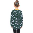 Folk flowers art pattern Floral  surface design  Seamless pattern Kids  Double Breasted Button Coat View2