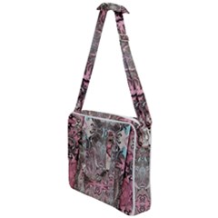 Marbling Arabesque Cross Body Office Bag by kaleidomarblingart