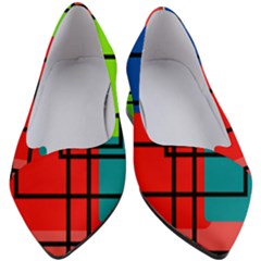 Colorful Rectangle Boxes Women s Block Heels  by Magicworlddreamarts1