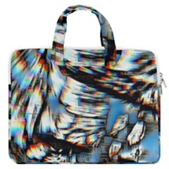 Rainbow Vortex Macbook Pro Double Pocket Laptop Bag (large) by MRNStudios