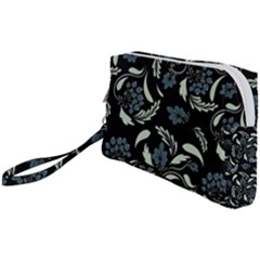 Folk Flowers Art Pattern Wristlet Pouch Bag (small) by Eskimos