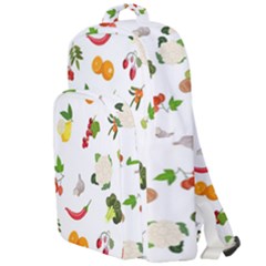 Fruits, Vegetables And Berries Double Compartment Backpack by SychEva