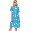 Dog Love Button Top Knee Length Dress View1