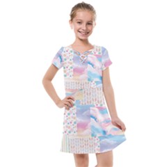 Pastel Love Kids  Cross Web Dress by designsbymallika