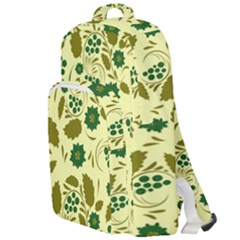 Folk Flowers Art Pattern Floral  Double Compartment Backpack by Eskimos