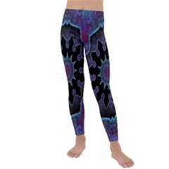 Framed Mandala Kids  Lightweight Velour Leggings by MRNStudios
