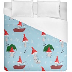 Funny Mushrooms Go About Their Business Duvet Cover (king Size) by SychEva