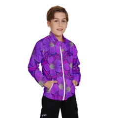 Fantasy Flowers In Paradise Calm Style Kids  Windbreaker by pepitasart